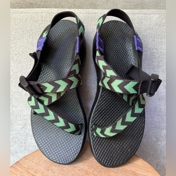 Chaco Z/1 Festival Vibram Outdoor Sandals Chevron Print Size 8 - Picture 10 of 10